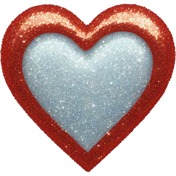 glittery heart  emoji