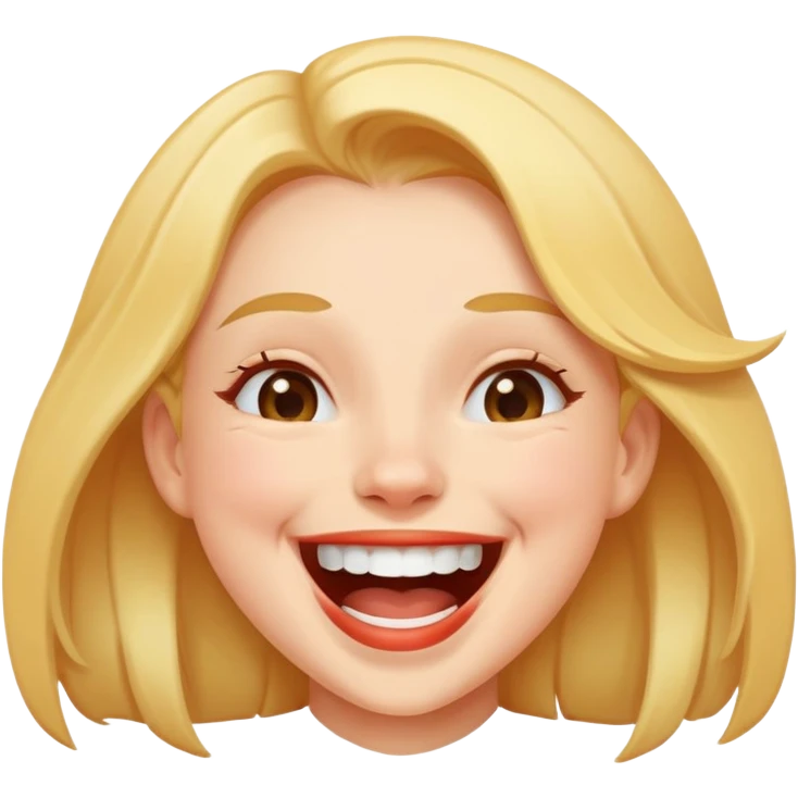 girl laughing hard emoji