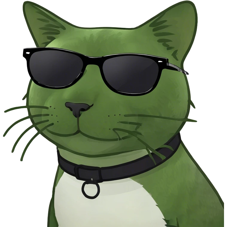 Cat with sunglasses emoji
