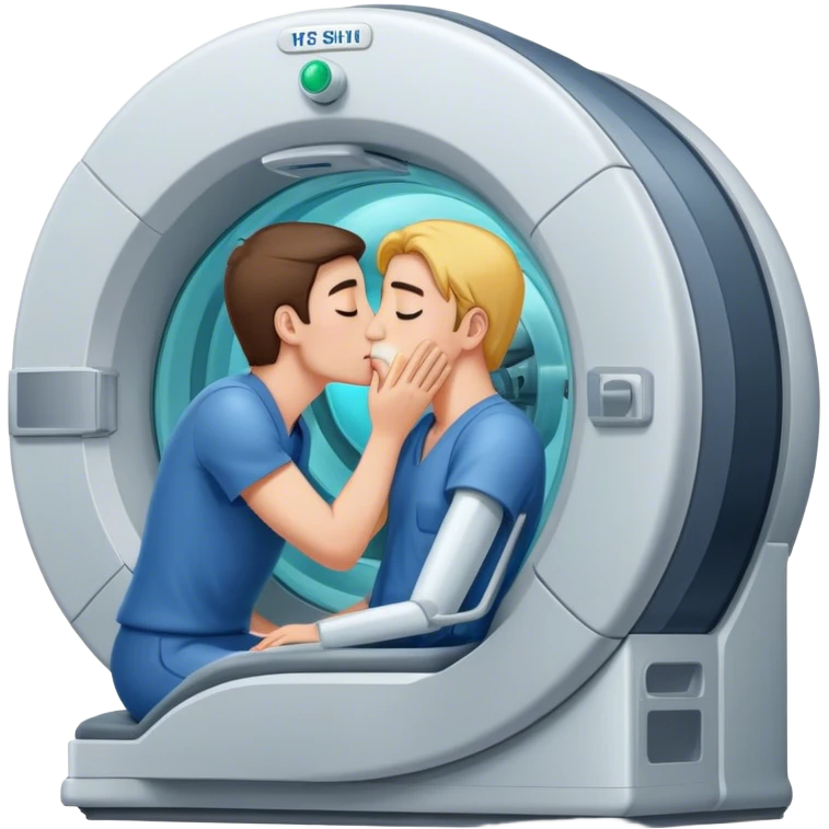 man kissing an mri machine  emoji
