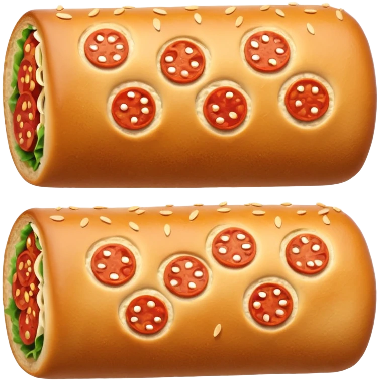 no sesame pepperoni roll emoji