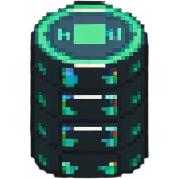 SQL database logo with server stack and database symbol emoji