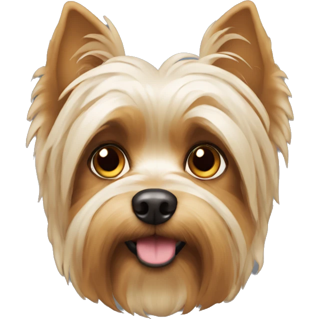 Cabeza de perro yorkshire  emoji