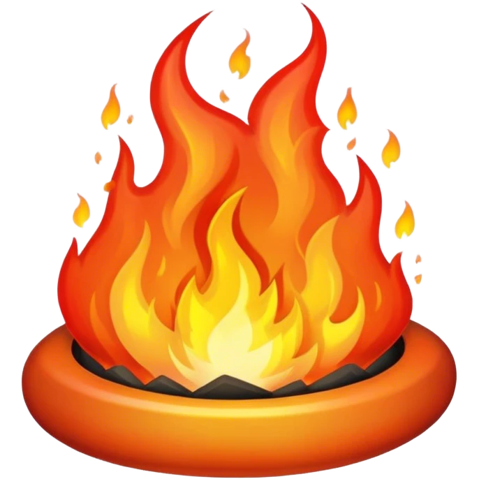 create a fire with cap emoji