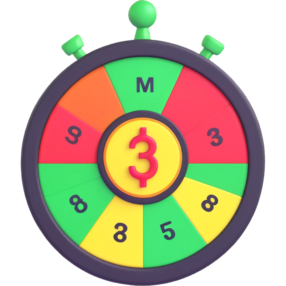 Green Price is Right Game Wheel Spinner emoji