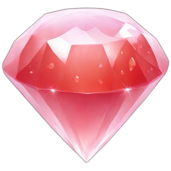 Strawberry diamond emoji