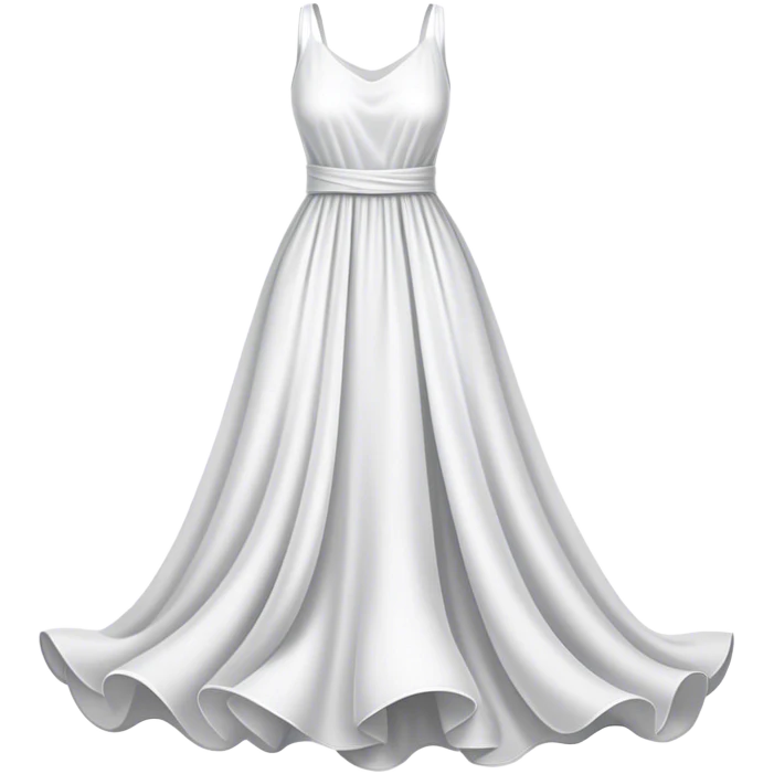 white dress emoji