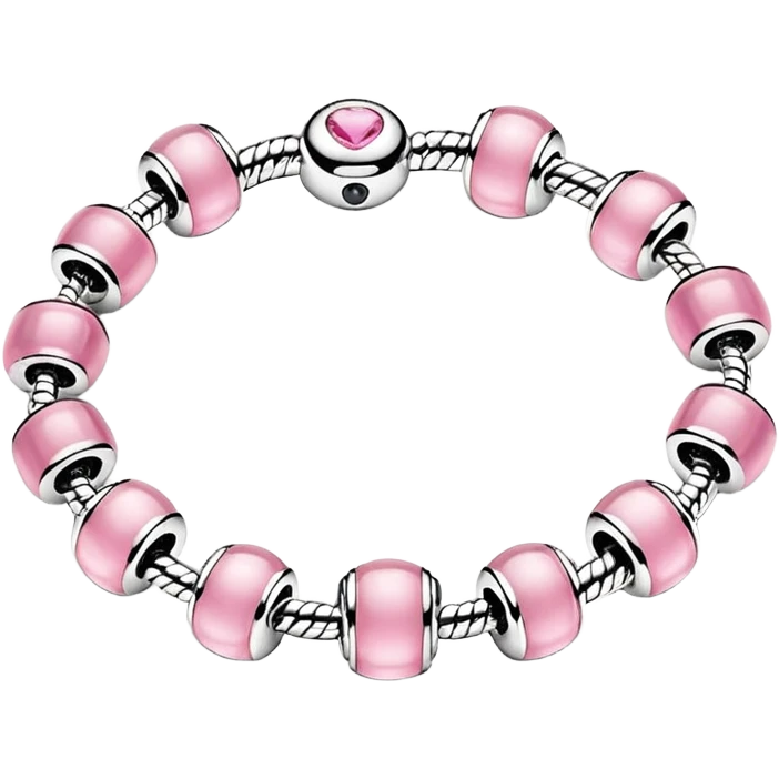 Pulsera pandora rosa emoji