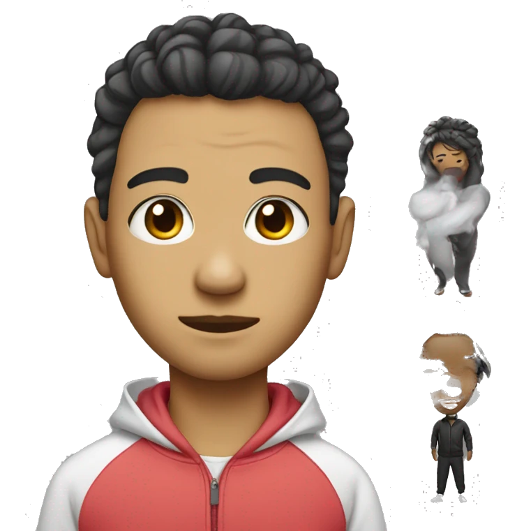 Shi zu with false lashes on and a sweat suit on emoji