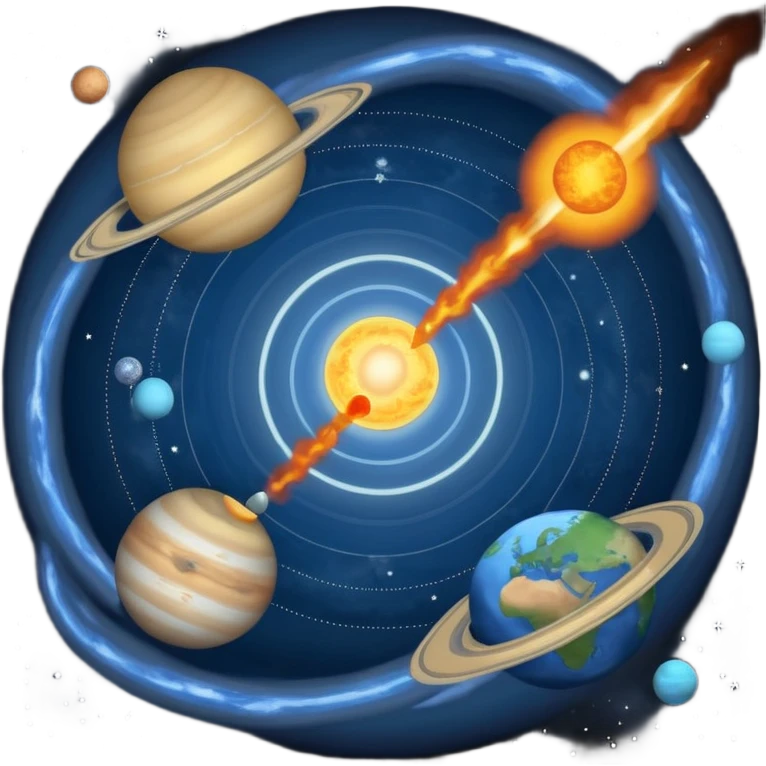 buatlah sebuah gambar visual untuk tahapan pembentukan bumi yang berasal dari teori bintang kembar
berikut tahapan nya
1 Pembentukan Dua Bintang dari Awan Gas
2 Interaksi Gravitasi
3 Pembentukan Cakram Gas dan Debu
4 Pembentukan Planetesimal dan Protoplanet
5 Terbentuknya Tata Surya emoji