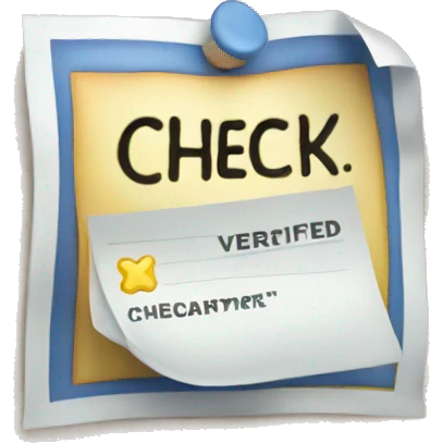 Verified check  emoji