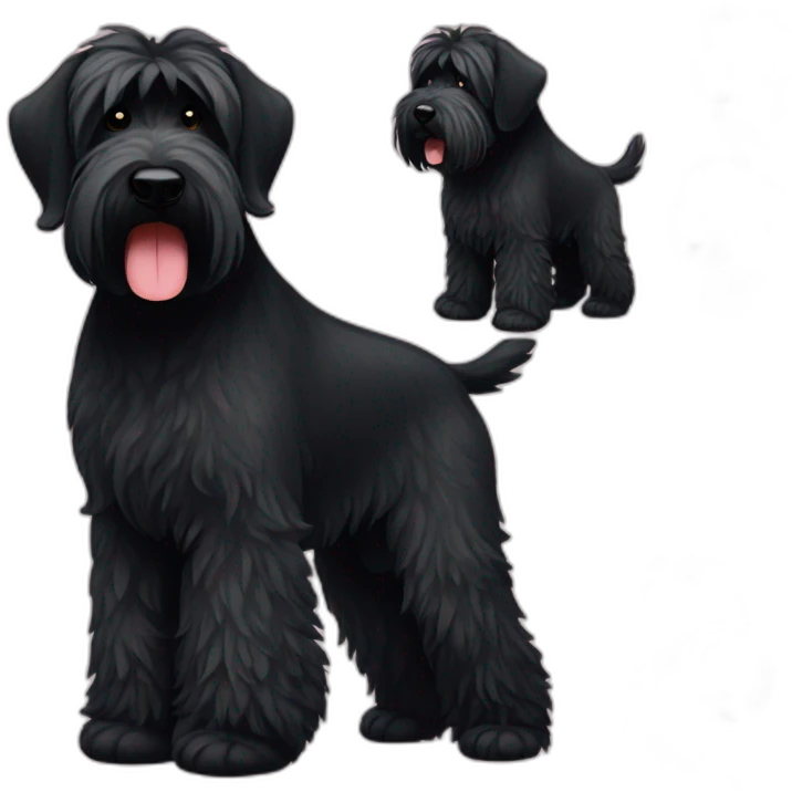 Black Russian terrier emoji