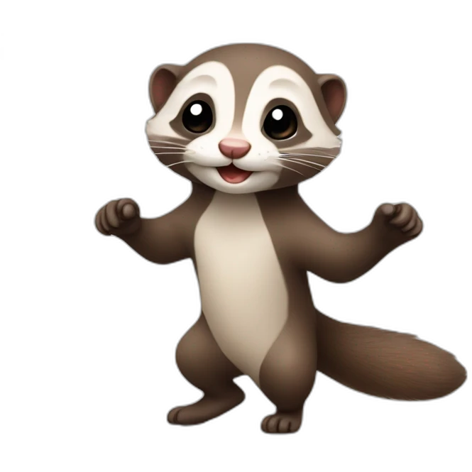 Furet qui danse emoji