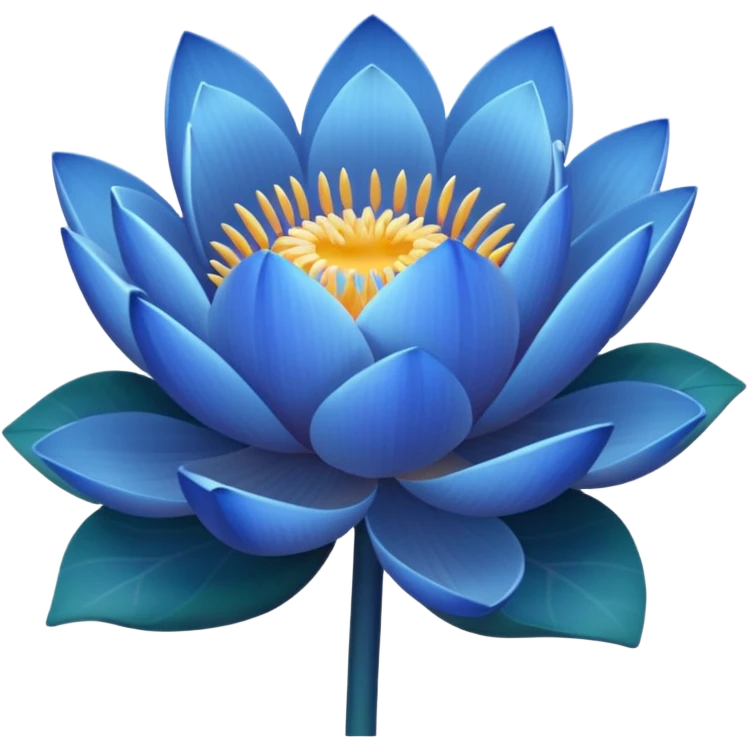 Blue lotus emoji boqute  emoji
