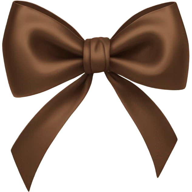 Brown bow emoji