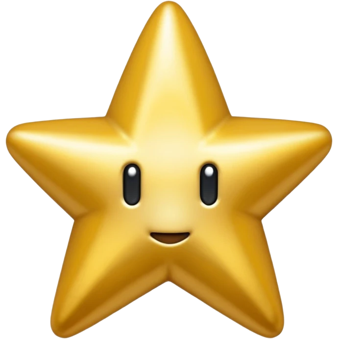 ESTRELLA DE SUPER MARIO SIN NARIZ emoji