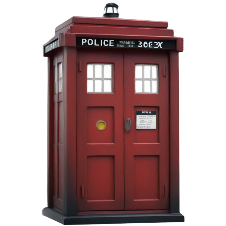 English-red-police-box emoji
