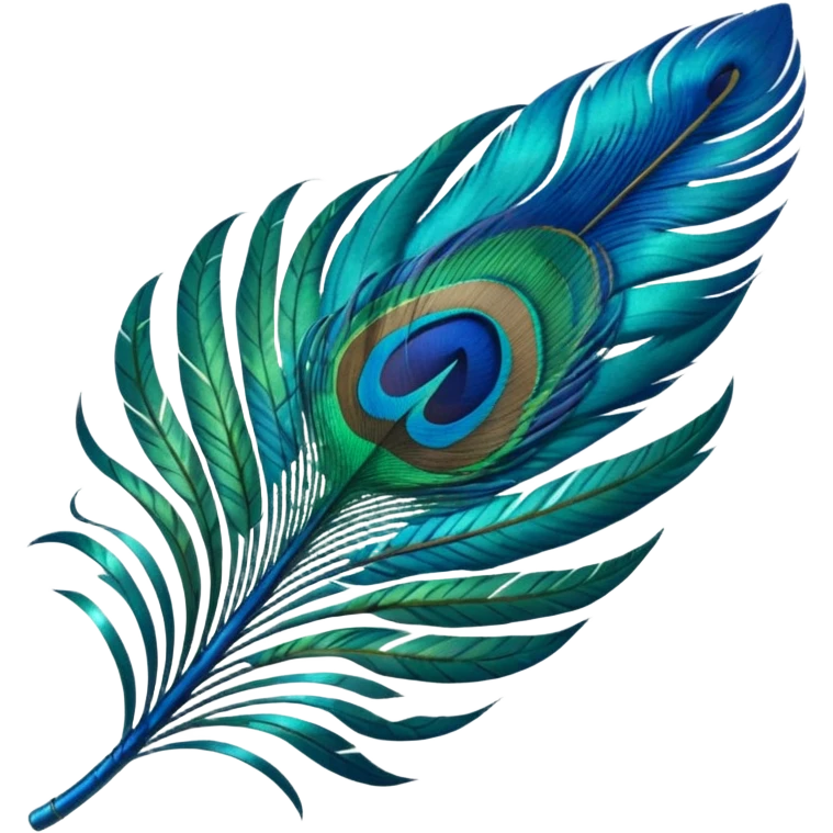 Peacock feather emoji