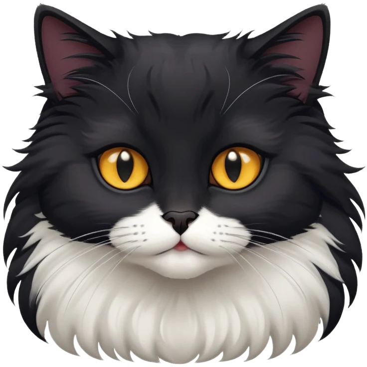 American Curl black cat emoji