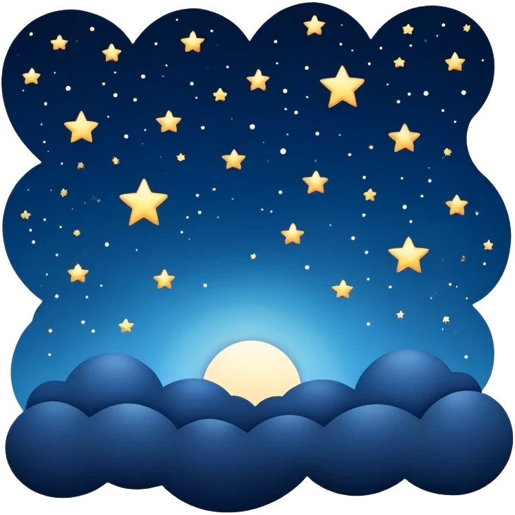 Night sky with stars for 'As Long As You Love Me' by Backstreet Boys emoji