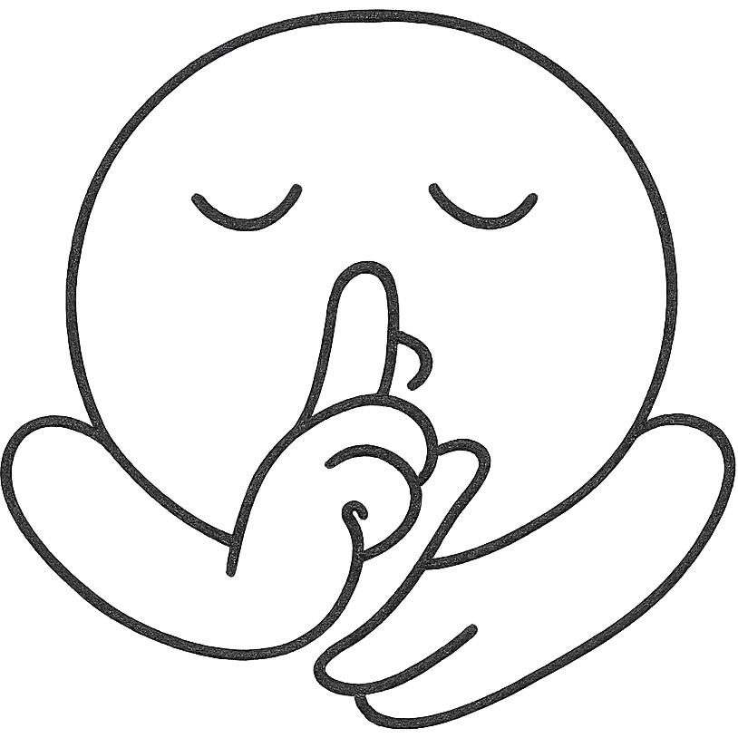 hug and shush emoji emoji