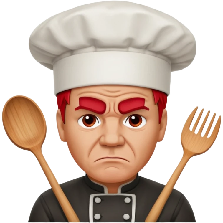 Gordon Ramsay angry with chef hat emoji