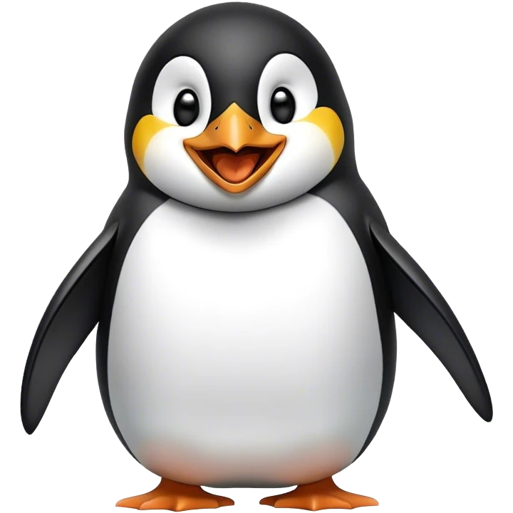 Penguin laughing emoji