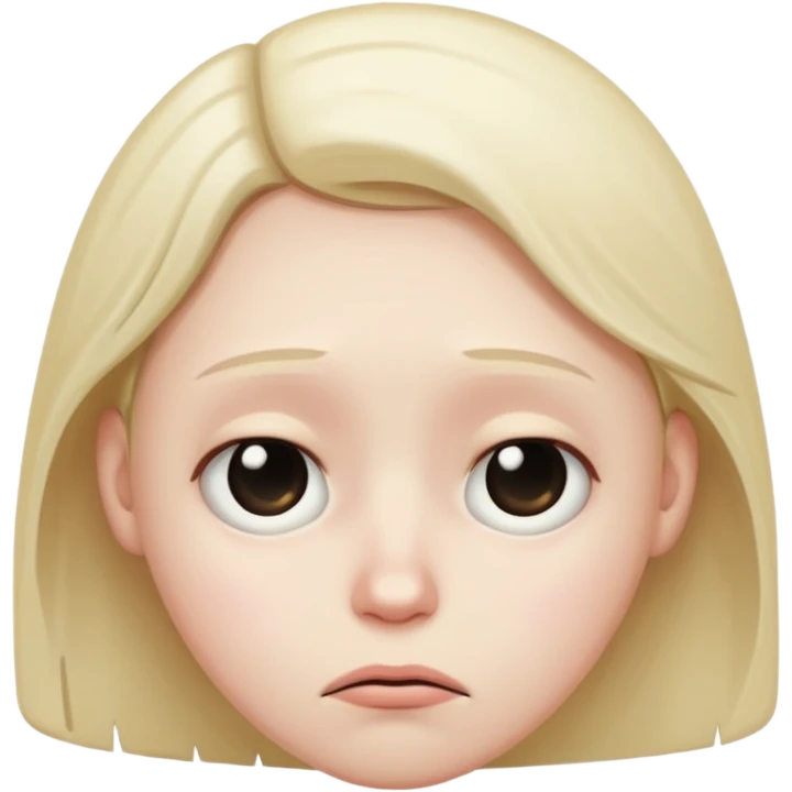 a very sad face emoji