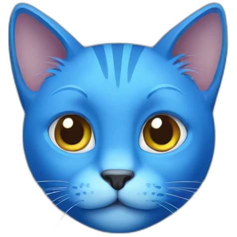 blue cat emoji