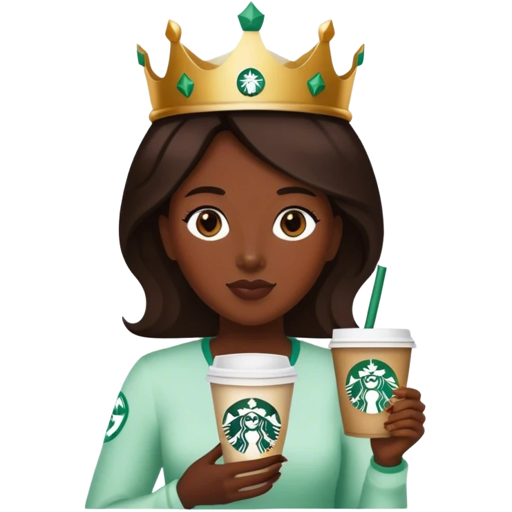 starbucks queen emoji