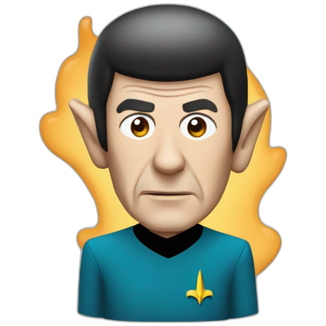 Mr. Spock mit dem Vulkaniergruß emoji