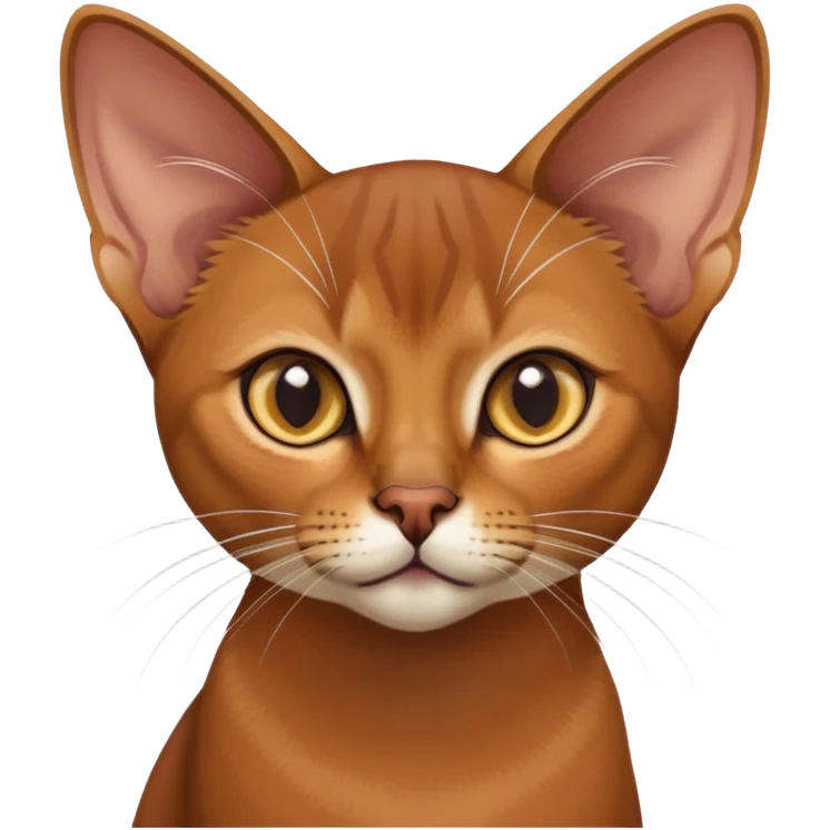 Abyssinian cat emoji