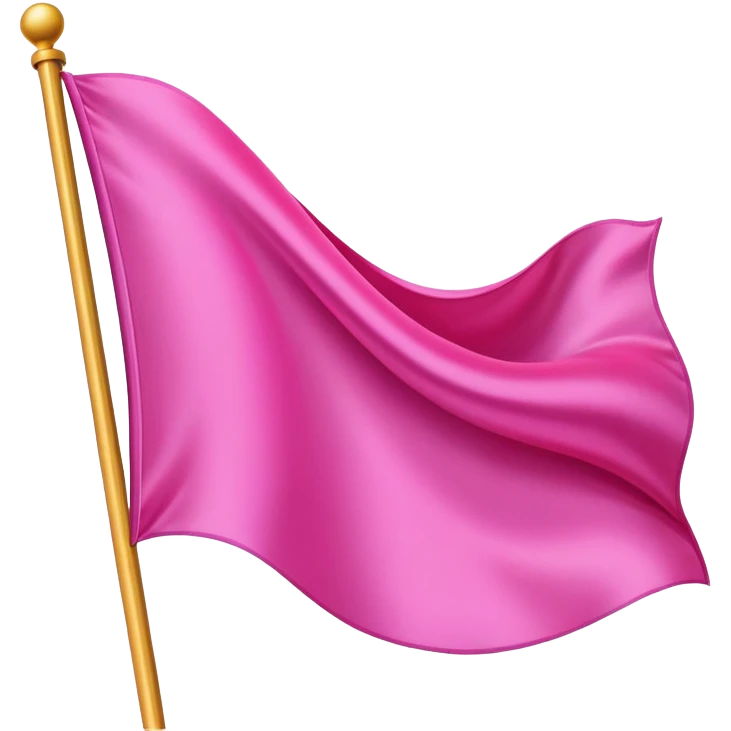 Pink flag emoji