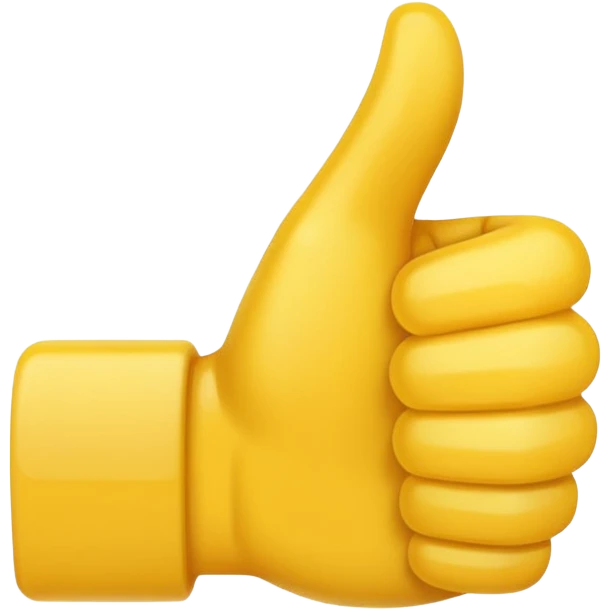 thumbs up emoji, positive and bold emoji