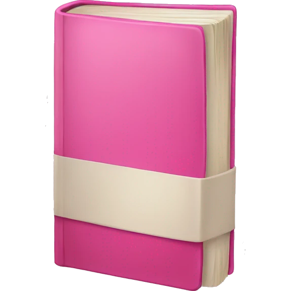 Pink book emoji