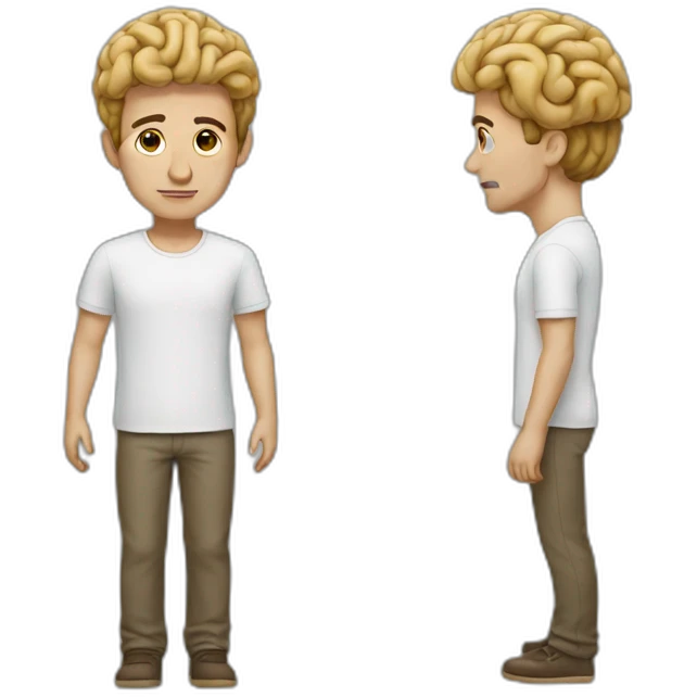 man without brain emoji