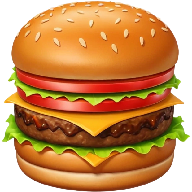 burger single patty emoji