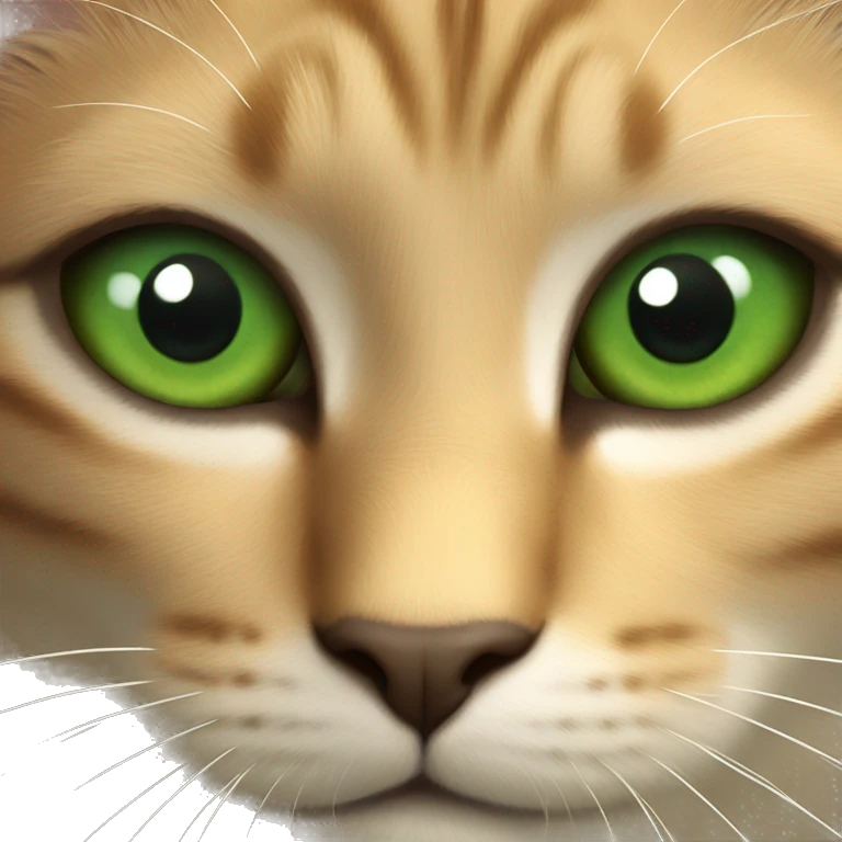 gato OJOS VERDES emoji