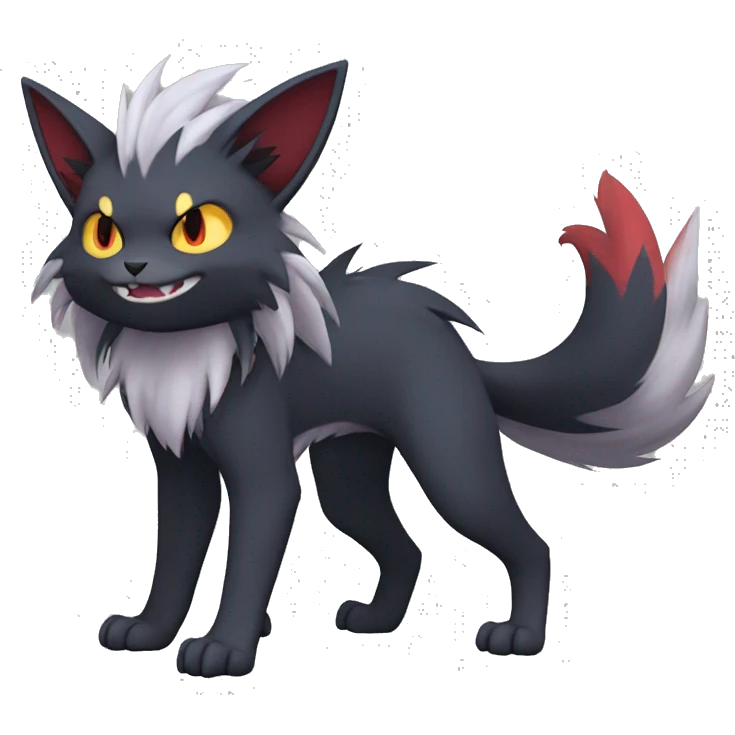 Torracat-Zoroark-Mightyena-Zorua full body emoji