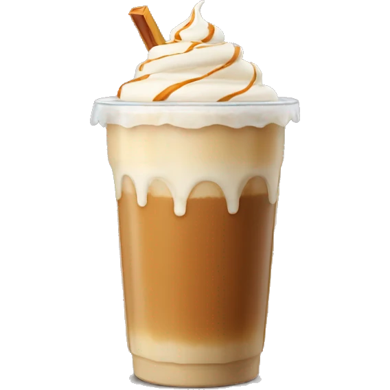 iced caramel latte emoji