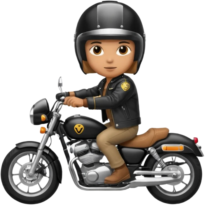 rider riding motorbiker emoji