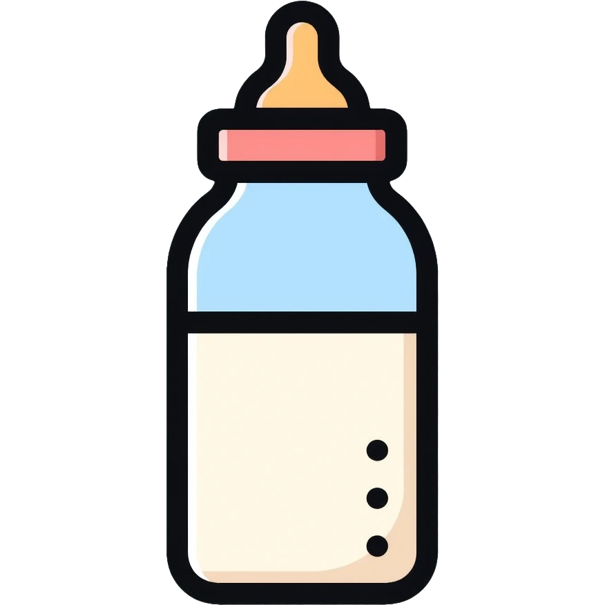 baby bottle with milk, biberon emoji
