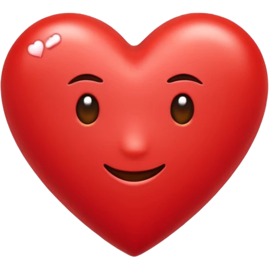 Crie um coração no formato de coração  emoji