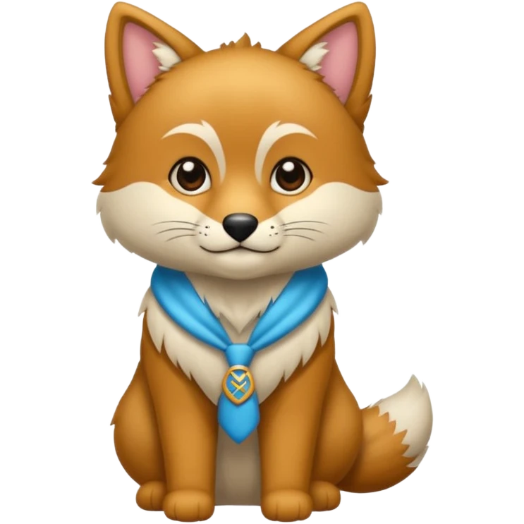 Quiero un zorrito color celeste emoji