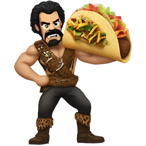 Kraven the hunter eating Taco Bell  emoji