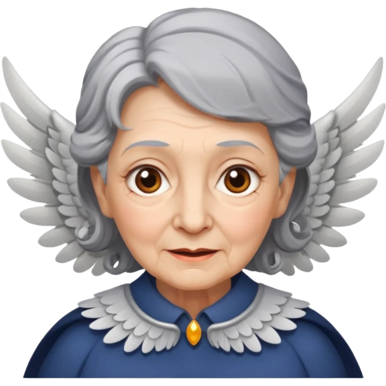 Angel Old Lady with wings emoji