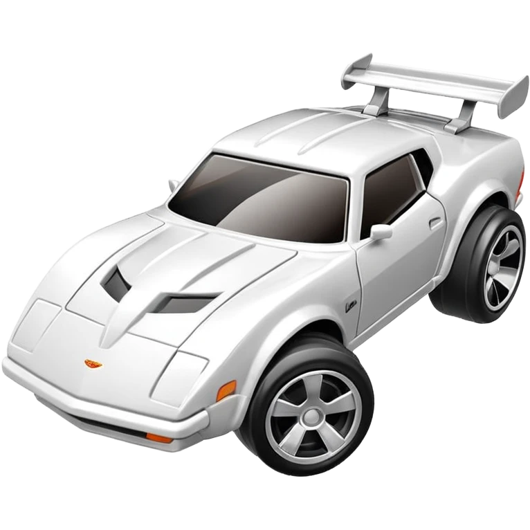 Машинка HotWheels белого цвета в классической упаковке HotWheels. emoji