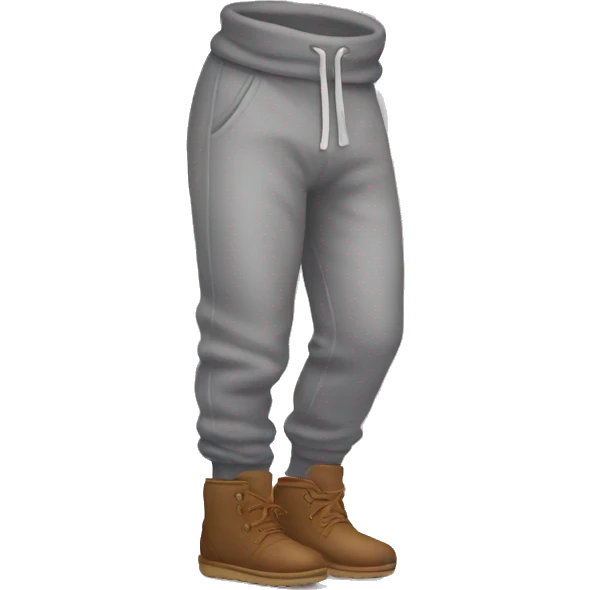 sweatpants with uggs emoji