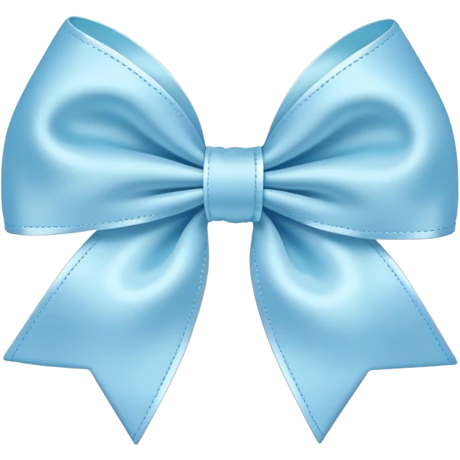 baby blue bow pastel emoji