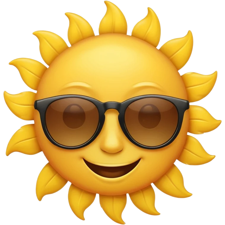 Sun with sunglasses  emoji